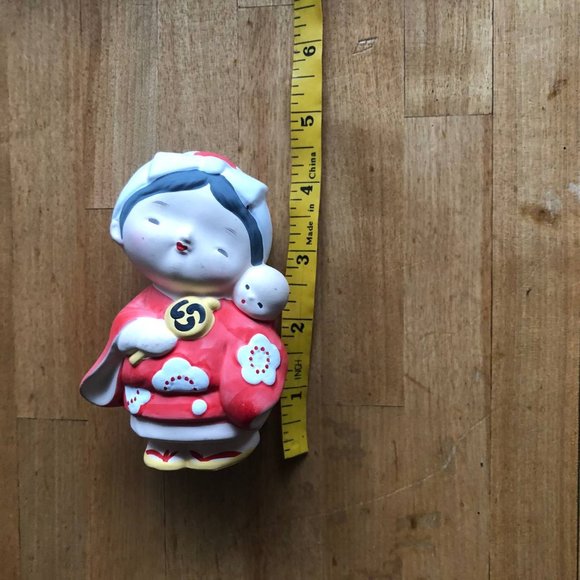 Figurine 4.5” Mother & Baby Japanese Hakata Doll - Picture 7 of 7